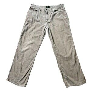 Eddie Bauer Men's Corduroy Pants Size 38x30 Khaki  Straight Leg